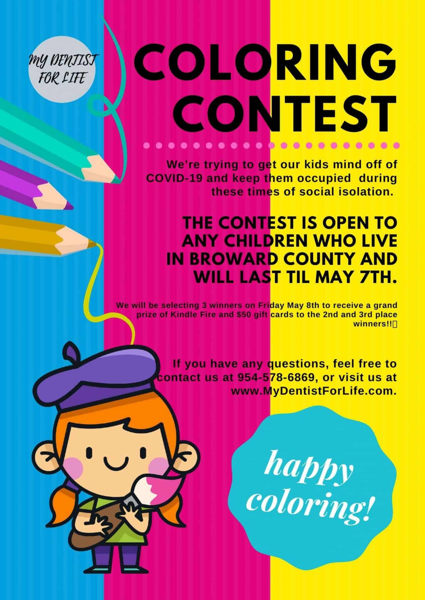 Kid's Coloring Contest