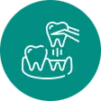 Platelet-Rich Fibrin extraction procedure icon for dental regenerative treatment.