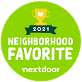 Nextdoor 2021 Neighborhood Favorite logo.